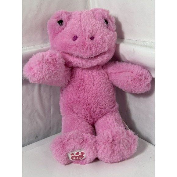 Build‎ A Bear Pink Frog Mini 9" Plush Smallfry BAB Buddies - Picture 1 of 6